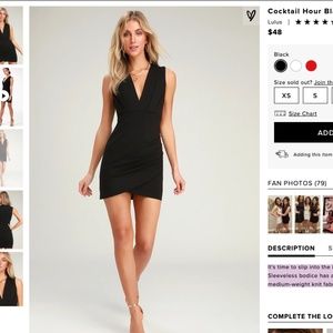Cocktail Hour Black Wrap Dress